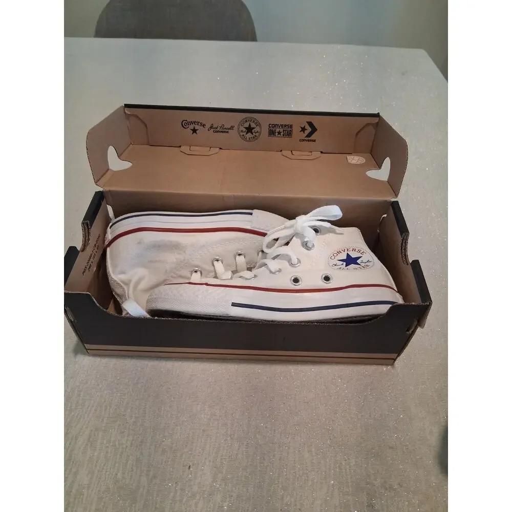 Converse Chuck Taylor All Star Kids Youth High Top Shoes Optical White 10.5